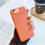 For iPhone 6 Plus/6s Plus All-Inclusive Pure Prime Skin Plastic Case with Lens Ring Protection Cover(Orange)