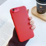 For iPhone 6 Plus/6s Plus All-Inclusive Pure Prime Skin Plastic Case with Lens Ring Protection Cover(Red)