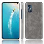 For Vivo V19 (Indonesia) Shockproof Litchi Texture PC + PU Case(Gray)