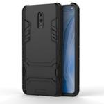 Shockproof PC + TPU Case for OPPO Reno , with Holder(Black)