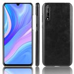 For Huawei Y8p Shockproof Litchi Texture PC + PU Case(Black)