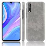 For Huawei Y8p Shockproof Litchi Texture PC + PU Case(Gray)