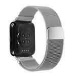 For OPPO Watch 41MM Smart Watch Milanese Stainless Steel Metal Watch Band(Silver)