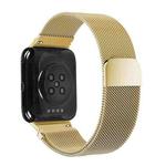 For OPPO Watch 46MM Smart Watch Milanese Stainless Steel Metal Watch Band(Gold)