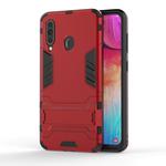Shockproof PC + TPU Case for Galaxy A60 , with Holder(Red)