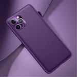 For iPhone 11 Pro Max Shockproof TPU Soft Edge Skinned Plastic Case, Color:Purple