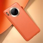 For Huawei Mate 30 Shockproof TPU Soft Edge Skinned Plastic Case(orange)