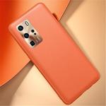 For Huawei P40 Pro Shockproof TPU Soft Edge Skinned Plastic Case(orange)