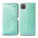 For Huawei Y5P 2020 /  Honor 9S Halfway Mandala Embossing Pattern Horizontal Flip Leather Case with Holder & Card Slots & Wallet & Photo Frame & Lanyard(Green)