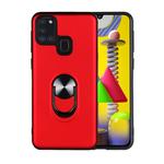For Samsung Galaxy A21s 360 Rotary Multifunctional Stent PC+TPU Case with Magnetic Invisible Holder(Red)