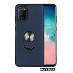 For OPPO A72 / A52 / A92 360 Rotary Multifunctional Stent PC+TPU Case with Magnetic Invisible Holder(Navy Blue)