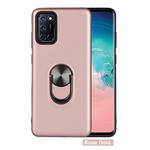 For OPPO A72 / A52 / A92 360 Rotary Multifunctional Stent PC+TPU Case with Magnetic Invisible Holder(Rose Gold)