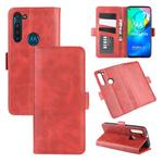 For Motorola Moto G8 Power Dual-side Magnetic Buckle Horizontal Flip Leather Case with Holder & Card Slots & Wallet(Red)