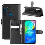 For Motorola Moto G8 Power Litchi Texture Horizontal Flip Protective Case with Holder & Card Slots & Wallet(Black)