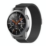 For Honor Magic Watch 2 / Samsung Galaxy Active 2 18mm Milan Stainless Steel Mesh Watch Band(Black)