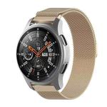 For Honor Magic Watch 2 / Samsung Galaxy Active 2 18mm Milan Stainless Steel Mesh Watch Band(Champagne Gold)