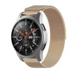 For Honor Magic Watch 2/Galaxy Active2 20mm Milan Stainless Steel Mesh Watch Band(Champagne Gold)
