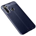 For OPPO Realme 6i Litchi Texture TPU Shockproof Case(Navy Blue)