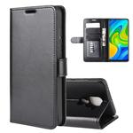 For Xiaomi Redmi Note 9/10X 4G R64 Texture Single Horizontal Flip Protective Case with Holder & Card Slots & Wallet& Photo Frame(Black)