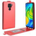 For Xiaomi Redmi Note 9/10X 4G R64 Texture Single Vertical Flip Leather Protective Case with Card Slots & Photo Frame(Red)