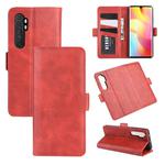 For Xiaomi Mi Note 10 Lite Dual-side Magnetic Buckle Horizontal Flip Leather Case with Holder & Card Slots & Wallet(Red)