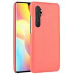 For Xiaomi Mi Note 10 Lite Shockproof Crocodile Texture PC + PU Case(Red)