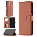 For Huawei P40 Lite  Litchi Texture Horizontal Flip Leather Case with Holder & Card Slots & Wallet & Photo Frame(Brown)