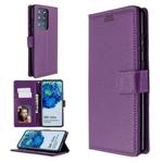 For Samsung Galaxy S20 Ultra Litchi Texture Horizontal Flip Leather Case with Holder & Card Slots & Wallet & Photo Frame(Purple)
