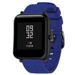 20mm For Huami Amazfit GTS / Samsung Galaxy Watch Active 2 / Gear Sport Silicone Watch Band(Midnight blue)