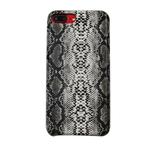 For iPhone 8Plus / 7Plus Snake Skin Pattern PU+PVC Material Shockproof Mobile Protective Case(Light Grey)