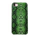 For iPhone 8 / 7 Snake Skin Pattern PU+PVC Material Shockproof Mobile Protective Case(Grass Cyan)