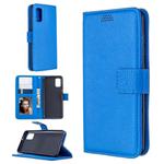 For Samsung Galaxy A41 Litchi Texture Horizontal Flip Leather Case with Holder & Card Slots & Wallet & Photo Frame(Blue)