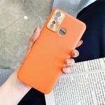 For VIVO Y5S All-Inclusive Pure Prime Skin Plastic Case with Lens Ring Protection Cover(Orange)