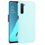 For OPPO Find X2 Lite / Reno 3 5G Shockproof Crocodile Texture PC + PU Case(Light Green)