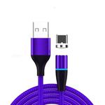 3A USB to USB-C / Type-C Fast Charging + 480Mbps Data Transmission Mobile Phone Magnetic Suction Fast Charging Data Cable, Cable Length: 1m(Blue)