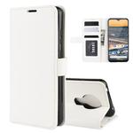 For Nokia 5.3 R64 Texture Single Horizontal Flip Protective Case with Holder & Card Slots & Wallet& Photo Frame(White)