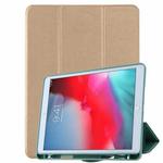 For iPad mini 5 / mini 4 /3 /2 /1  Honeycomb Ventilation Foldable Deformation Horizontal Flip PU Leather Case with 3-Folding Holder & Pen Slot  & Smart Sleep / Wake-up(Gold)