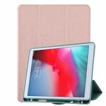 For iPad mini 5 / mini 4 /3 /2 /1  Honeycomb Ventilation Foldable Deformation Horizontal Flip PU Leather Case with 3-Folding Holder & Pen Slot  & Smart Sleep / Wake-up(Rose Gold)