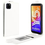For Huawei Y5p/Honor 9S R64 Texture Single Vertical Flip Leather Protective Case with Card Slots & Photo Frame(White)