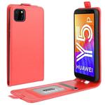 For Huawei Y5p/Honor 9S R64 Texture Single Vertical Flip Leather Protective Case with Card Slots & Photo Frame(Red)