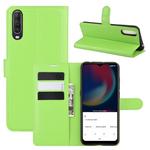 For Wiko view 4/ 4 lite Litchi Texture Horizontal Flip Protective Case with Holder & Card Slots & Wallet(Green)