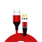 3A USB to Micro USB Fast Charging + 480Mbps Data Transmission Mobile Phone Magnetic Suction Fast Charging Data Cable, Cable Length: 2m(Red)