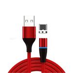 3A USB to USB-C / Type-C Fast Charging + 480Mbps Data Transmission Mobile Phone Magnetic Suction Fast Charging Data Cable, Cable Length: 2m(Red)
