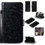 For Huawei Y5P / Honor 9S Mandala Embossing Pattern Horizontal Flip Leather Case with Holder & Card Slots & Wallet & Photo Frame & Lanyard(Black)