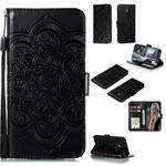 For Nokia 5.3 Mandala Embossing Pattern Horizontal Flip Leather Case with Holder & Card Slots & Wallet & Photo Frame & Lanyard(Black)