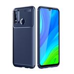 For Huawei P smart 2020 Carbon Fiber Texture Shockproof TPU Case(Blue)