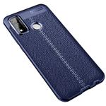 For Huawei P smart 2020 Litchi Texture TPU Shockproof Case(Navy Blue)