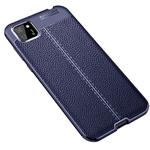 For Huawei Y5P Litchi Texture TPU Shockproof Case(Navy Blue)