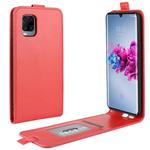 For ZTE Axon 11 R64 Texture Single Vertical Flip Leather Protective Case with Card Slots & Photo Frame(Red)