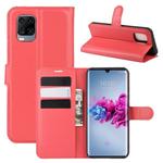 For ZTE Axon 11  Litchi Texture Horizontal Flip Protective Case with Holder & Card Slots & Wallet(Red)